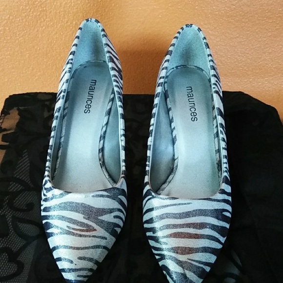 Stilletos Shimmer Zebra Style print - Picture 2 of 5